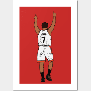 Kyle Lowry Pointing Up Posters and Art